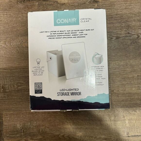 Conair - Crystal Clear LED Makeup Storage Mirror Case - Picture 2 of 7